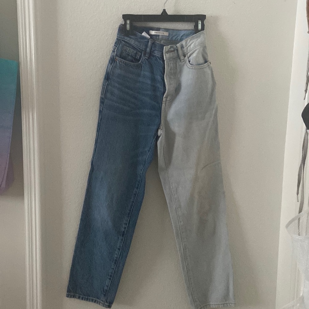 pacsun half bleached jeans